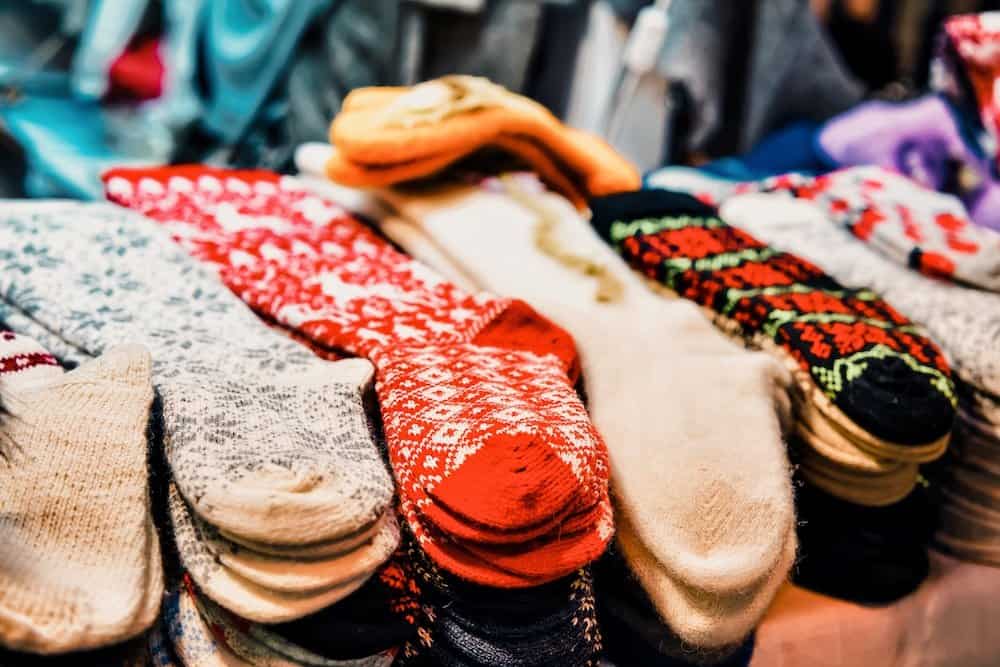 Holiday sock display